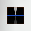 Orange Wood Square Blue Aperture