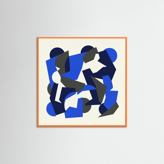 Orange Wood Square Cobalt Segments