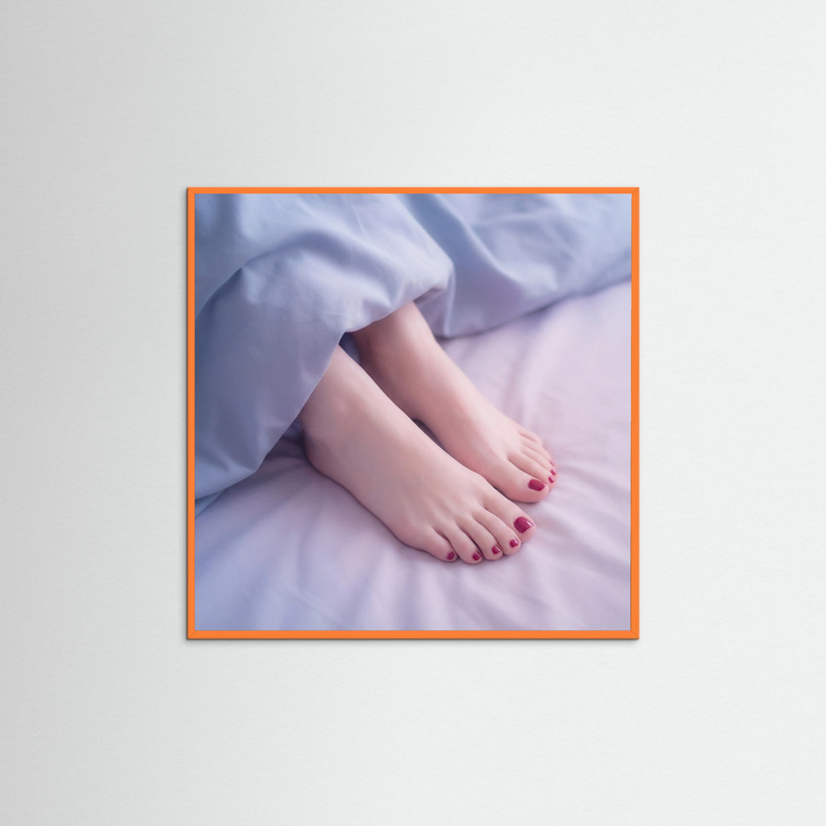 Orange Wood Square Crimson Repose