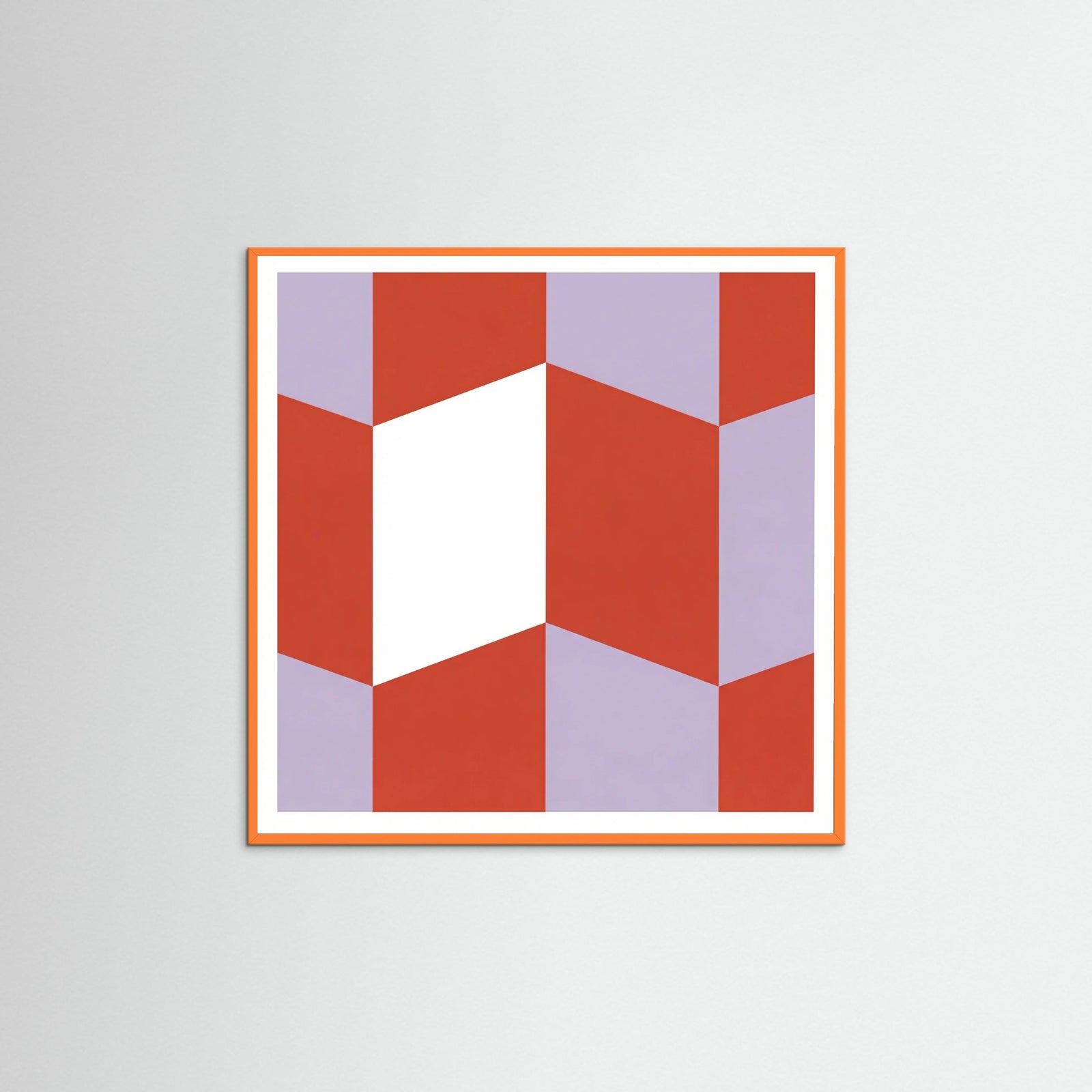 Orange Wood Square Cubic Rhythms