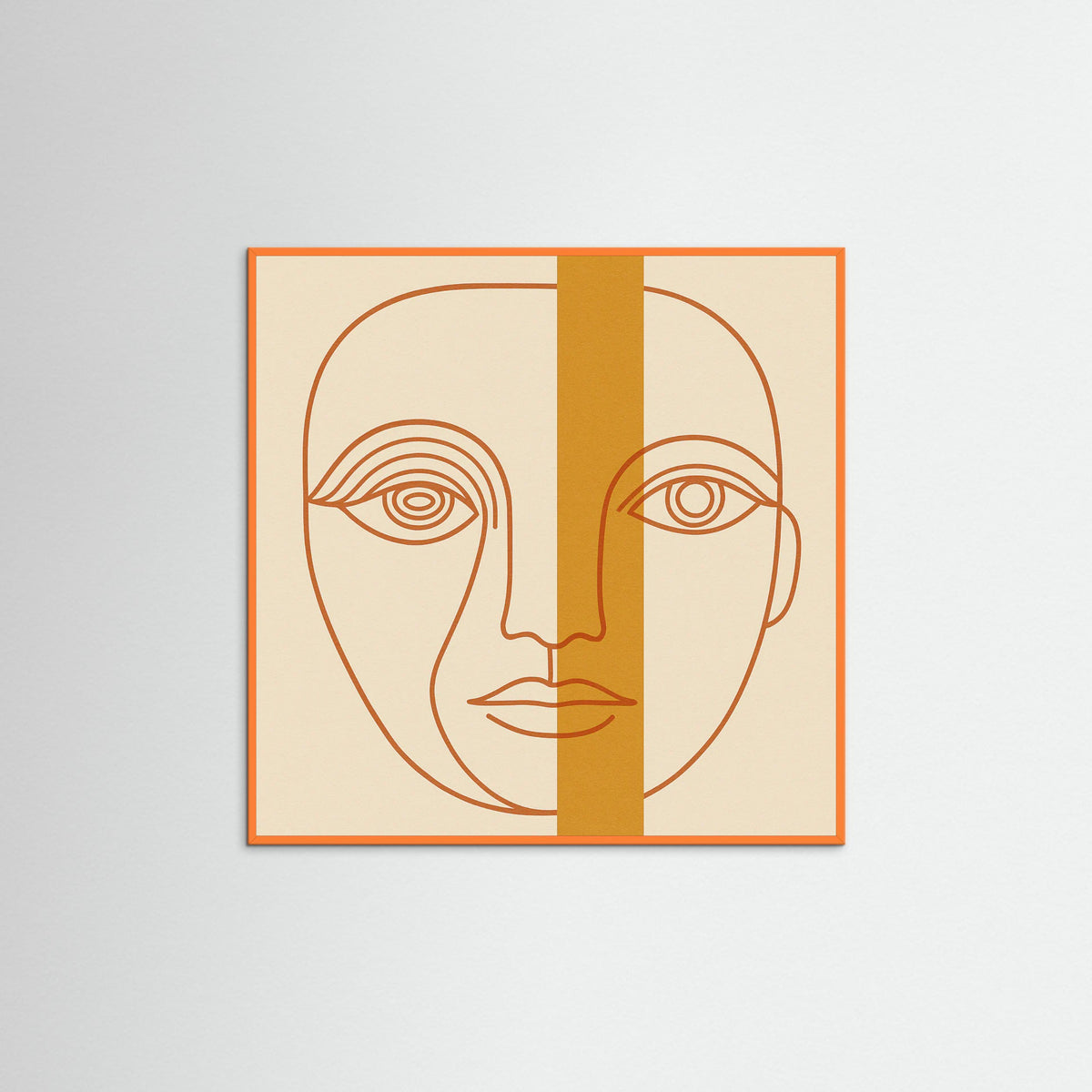Orange Wood Square Duality Perspective