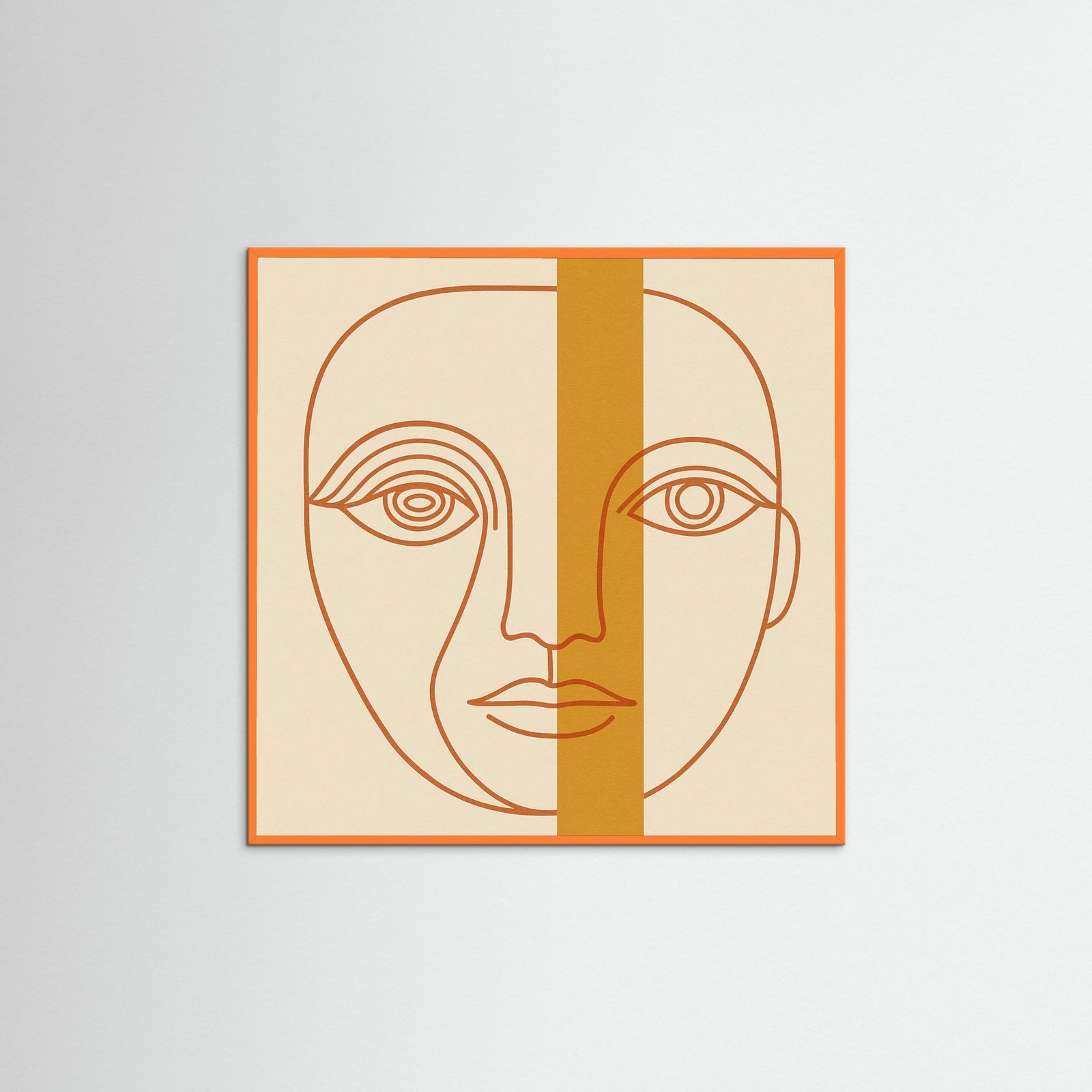 Orange Wood Square Duality Perspective
