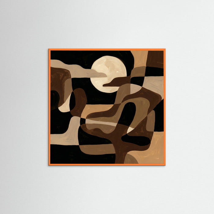 Orange Wood Square Earthen Forms