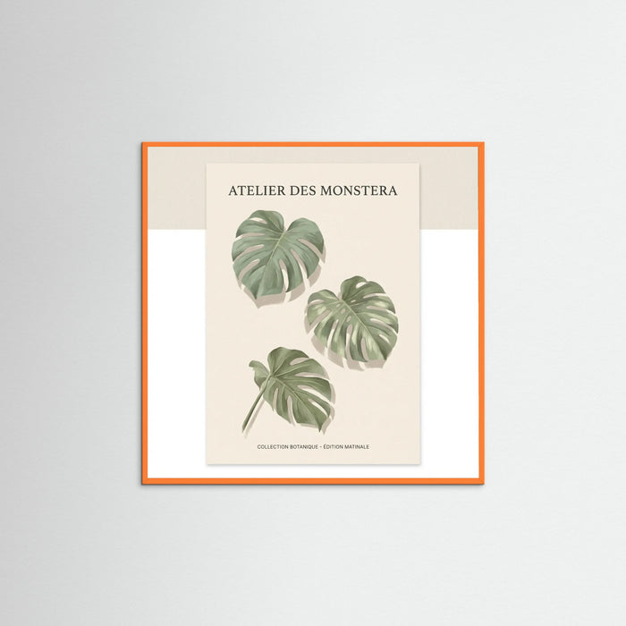 Orange Wood Square Earthy Embrace