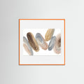 Orange Wood Square Echoing Layers