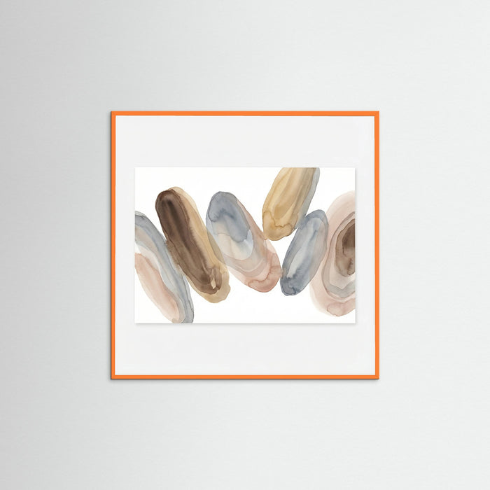 Orange Wood Square Echoing Layers