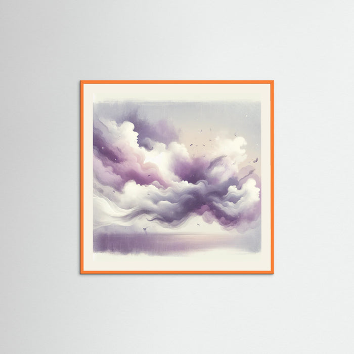 Orange Wood Square Ethereal Whisper