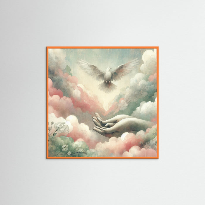 Orange Wood Square Flight Dream