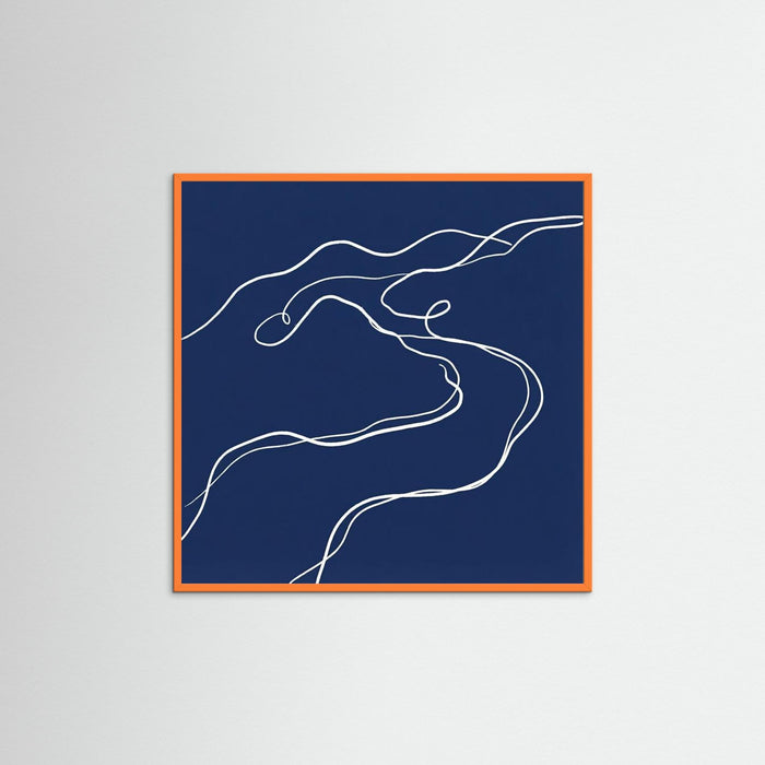 Orange Wood Square Fluid Gestures