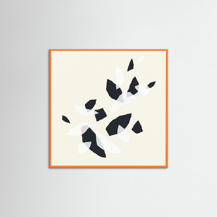 Orange Wood Square Fragmented Flow