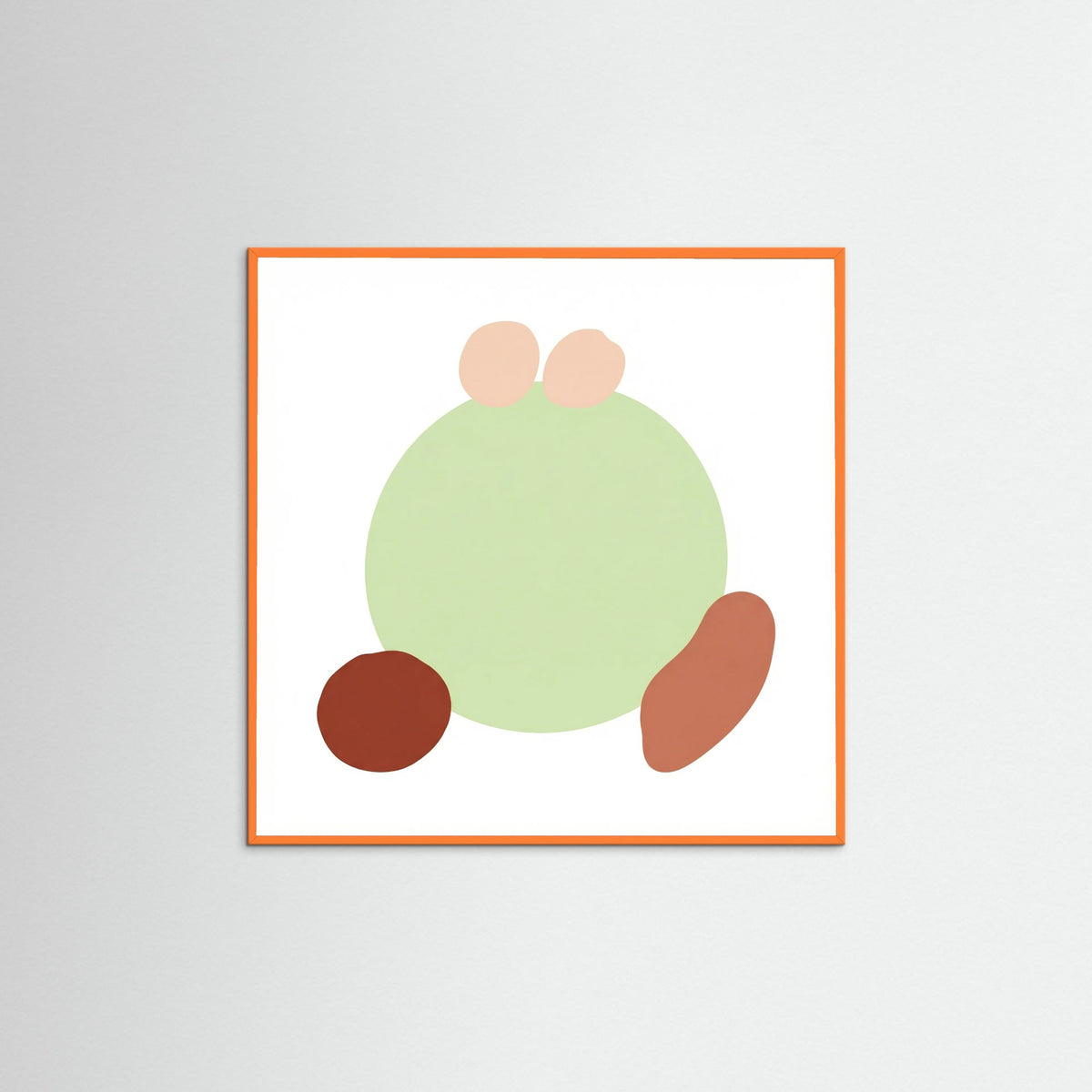 Orange Wood Square Gentle Harvest