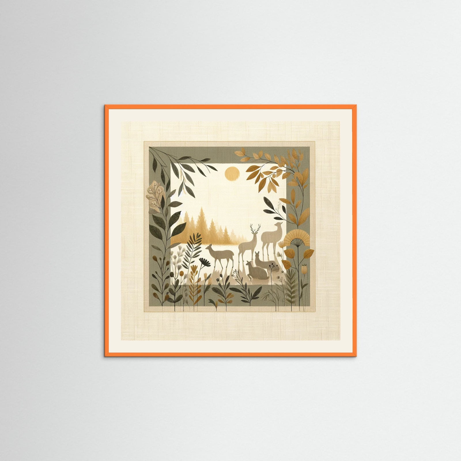 Orange Wood Square Gentle Spirit