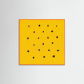 Orange Wood Square Golden Speckles