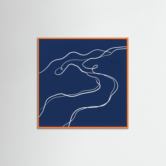 Orange Wood Square Indigo Form