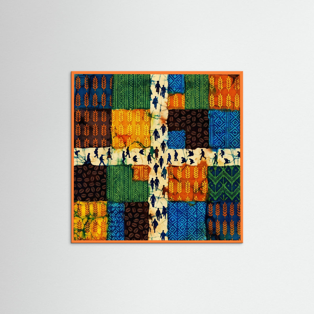Orange Wood Square Market Abundance