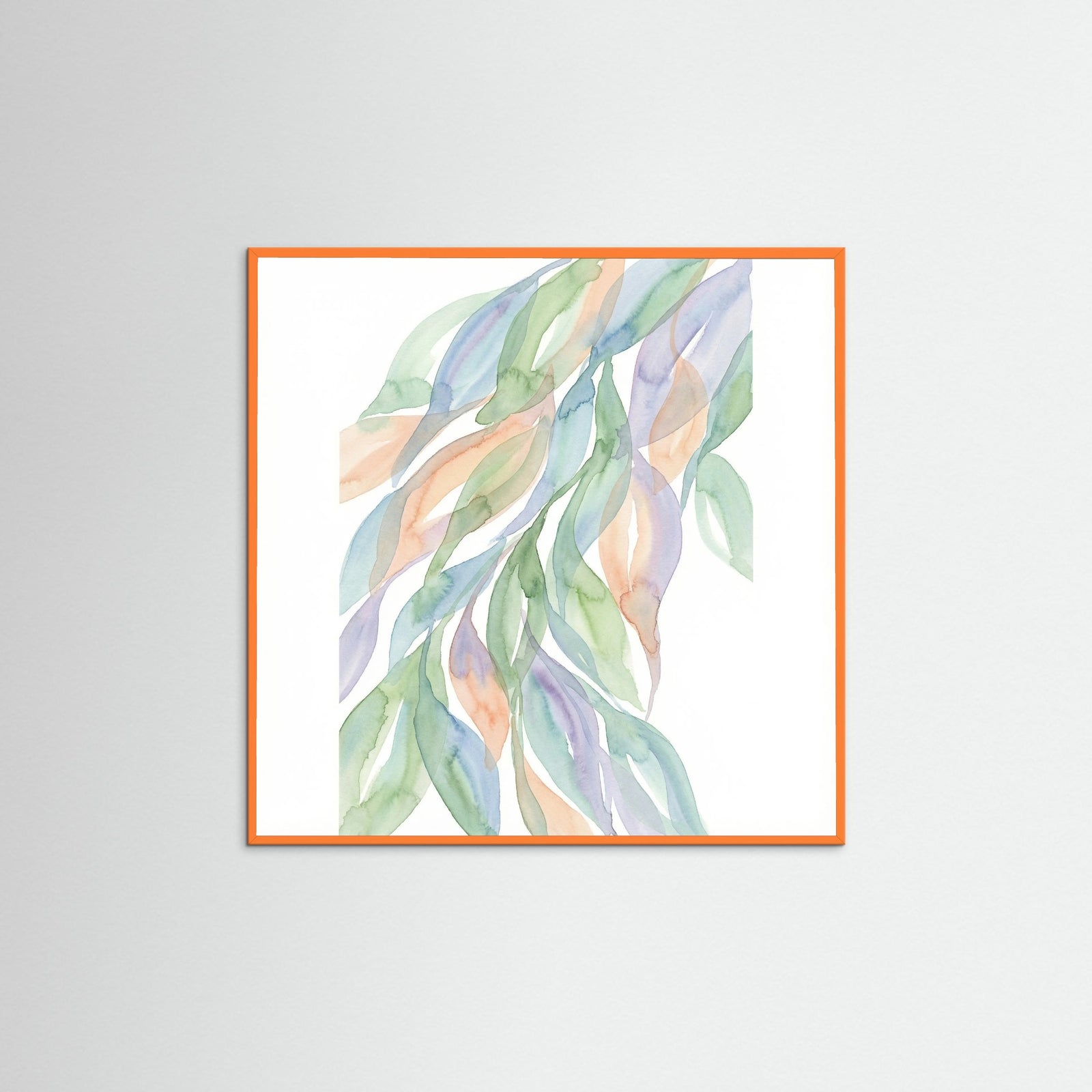 Orange Wood Square Misty Forms
