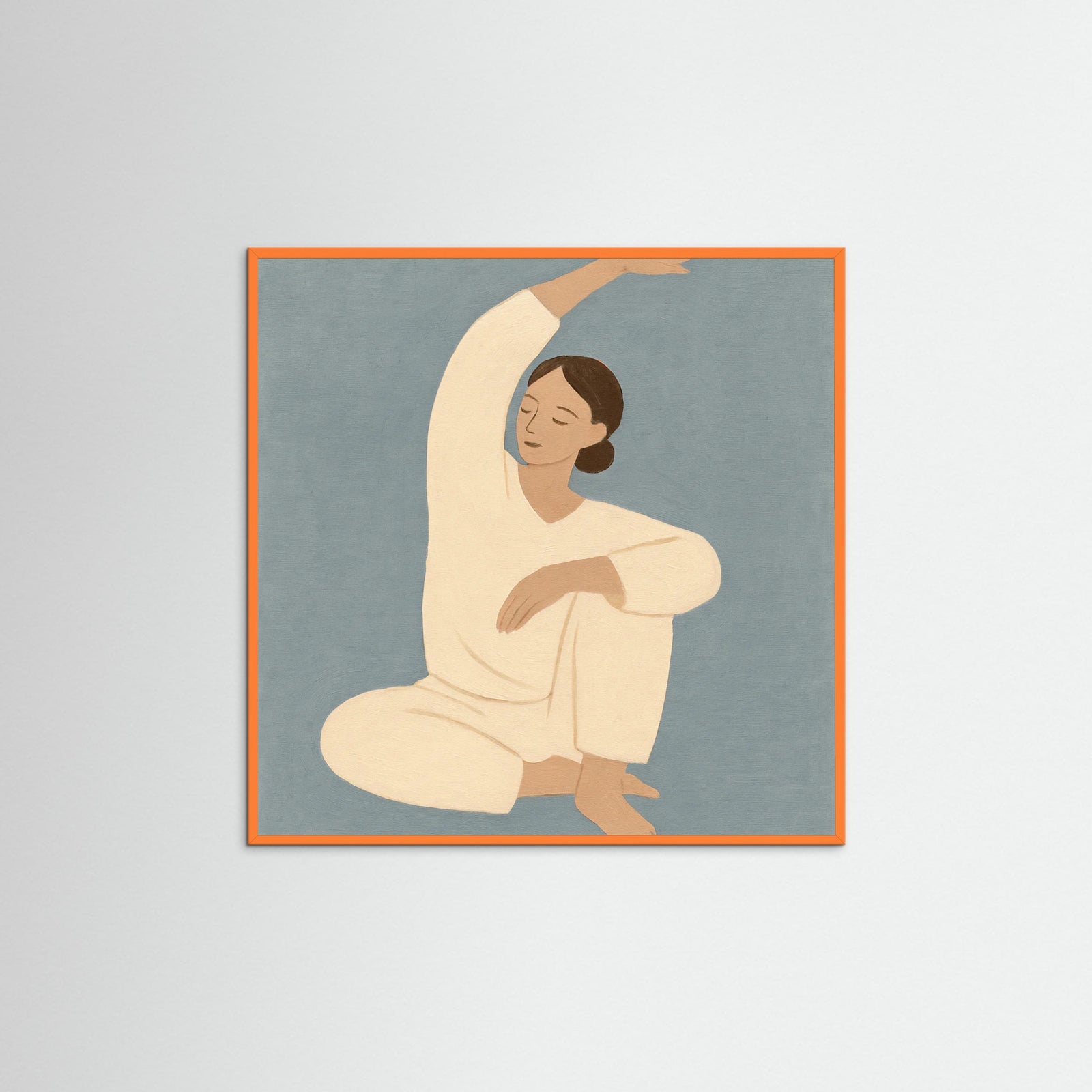 Orange Wood Square Morning Ease