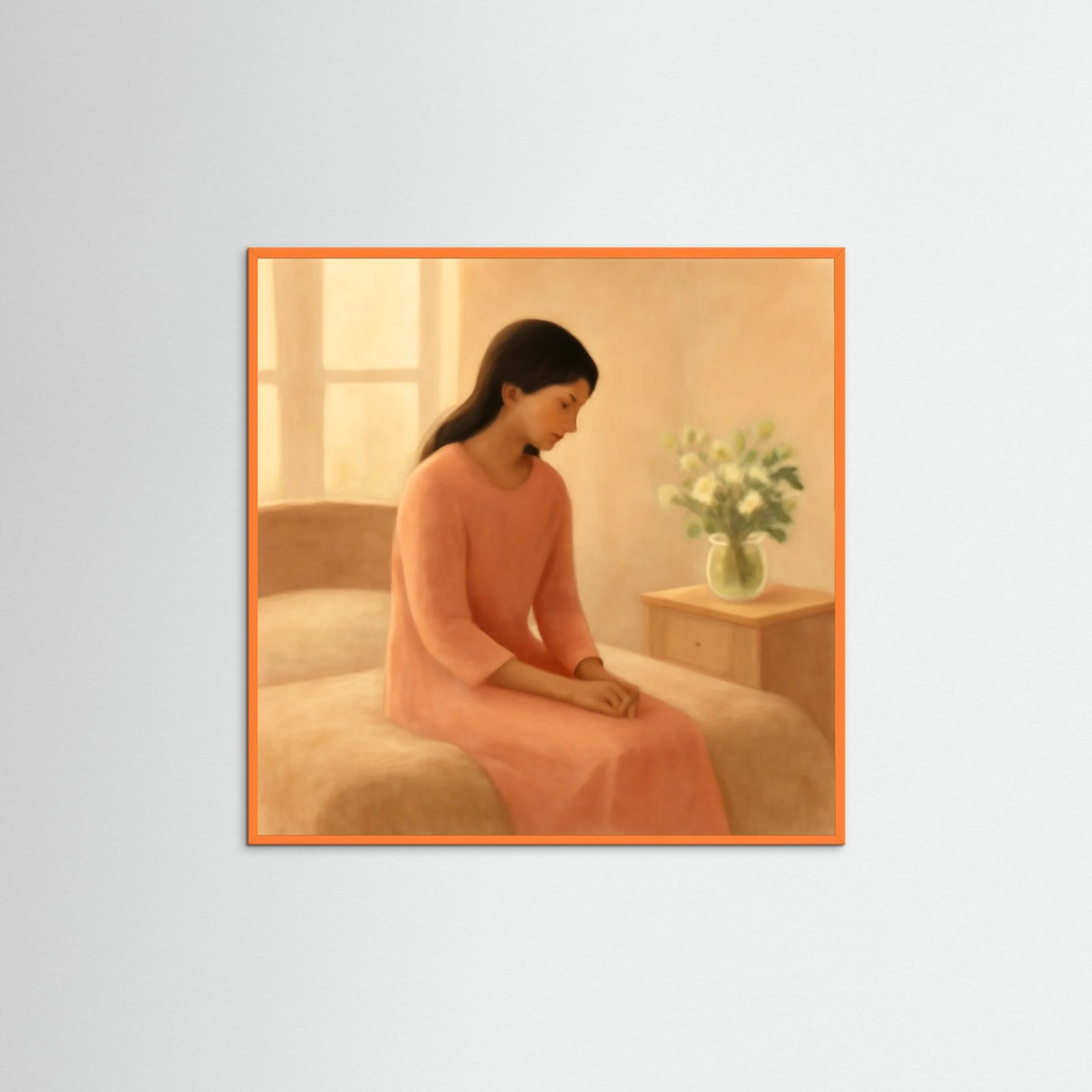 Orange Wood Square Morning Musing