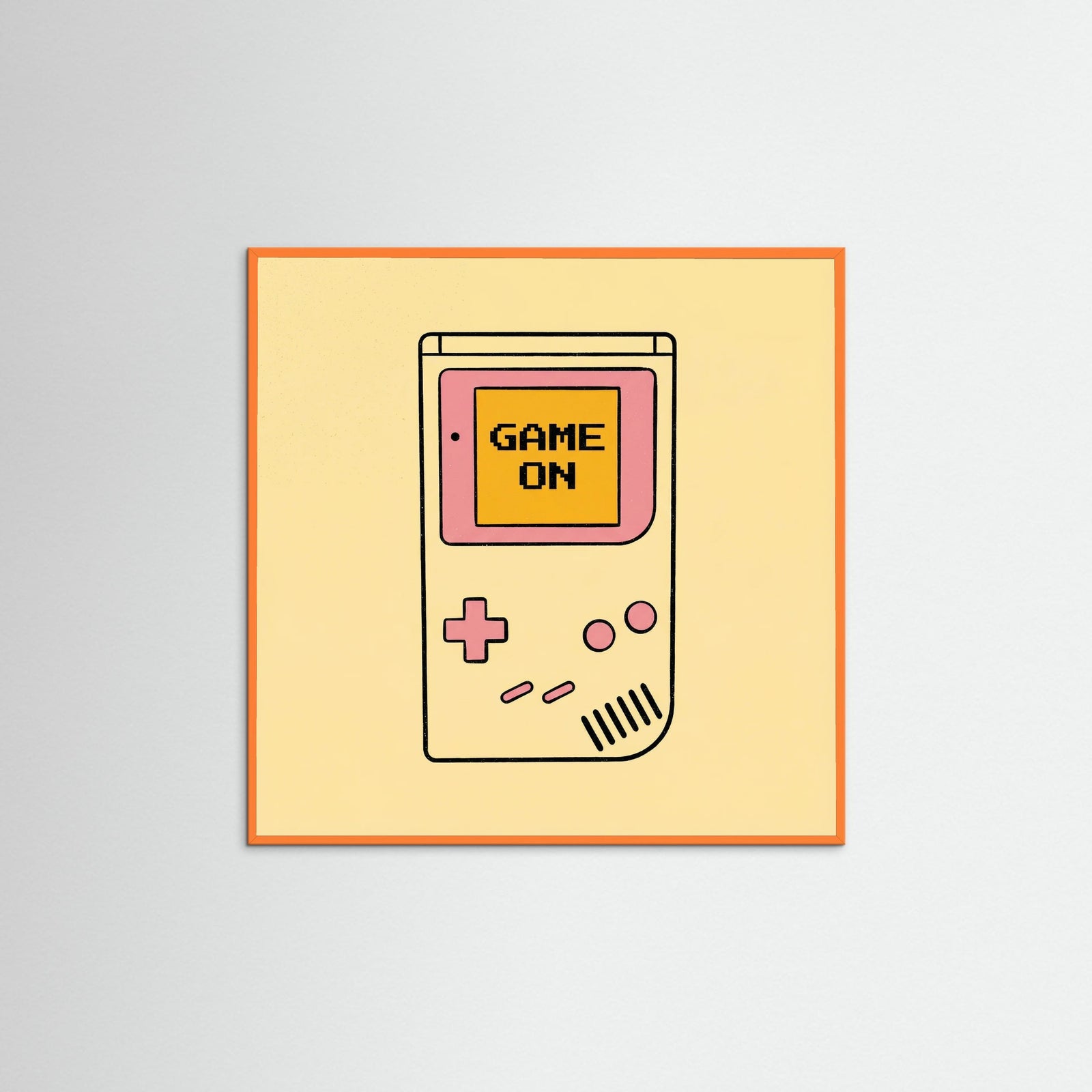 Orange Wood Square Nineties Nostalgia