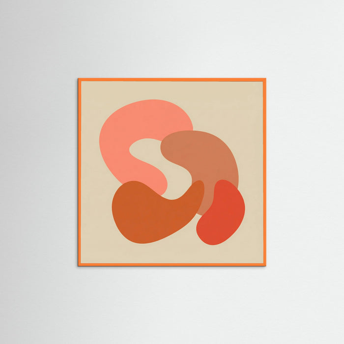 Orange Wood Square Organic Embrace
