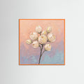 Orange Wood Square Pastel Bloom Serenity