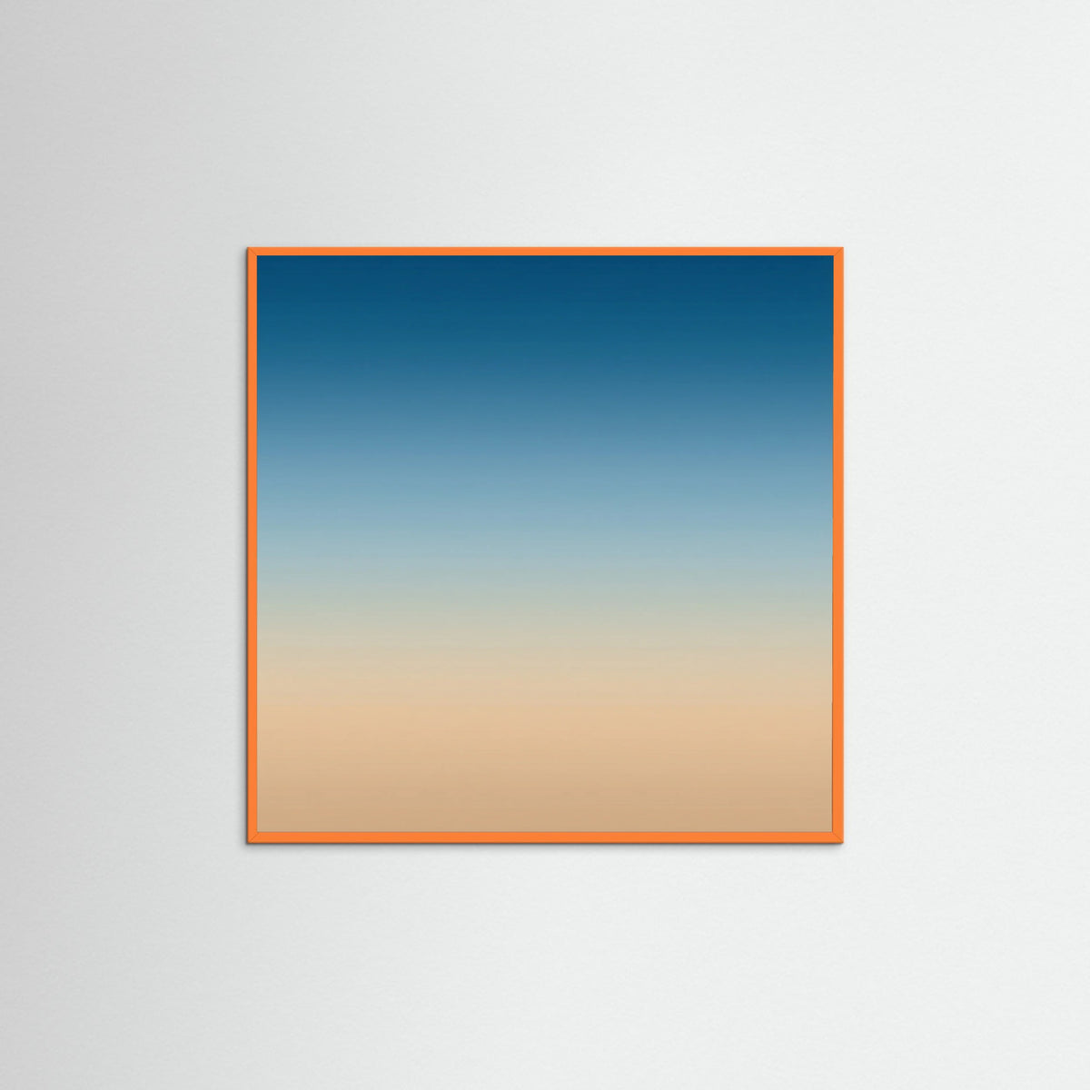 Orange Wood Square Pink Horizon
