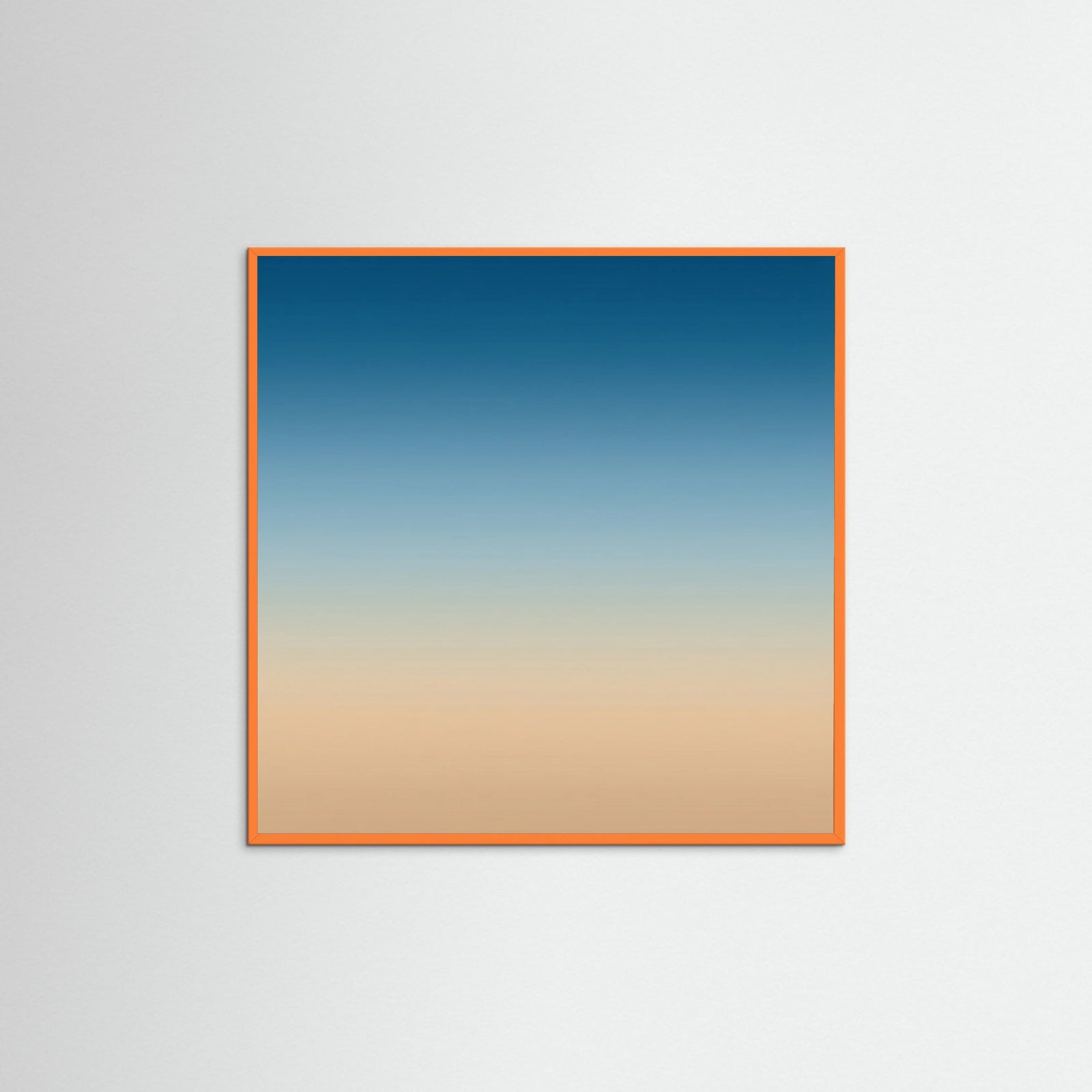 Orange Wood Square Pink Horizon