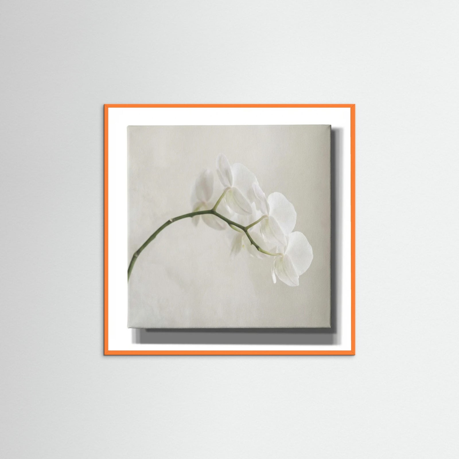 Orange Wood Square Quiet Bloom