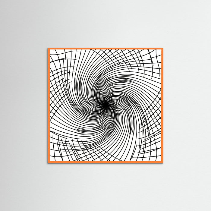 Orange Wood Square Rhythmic Grids