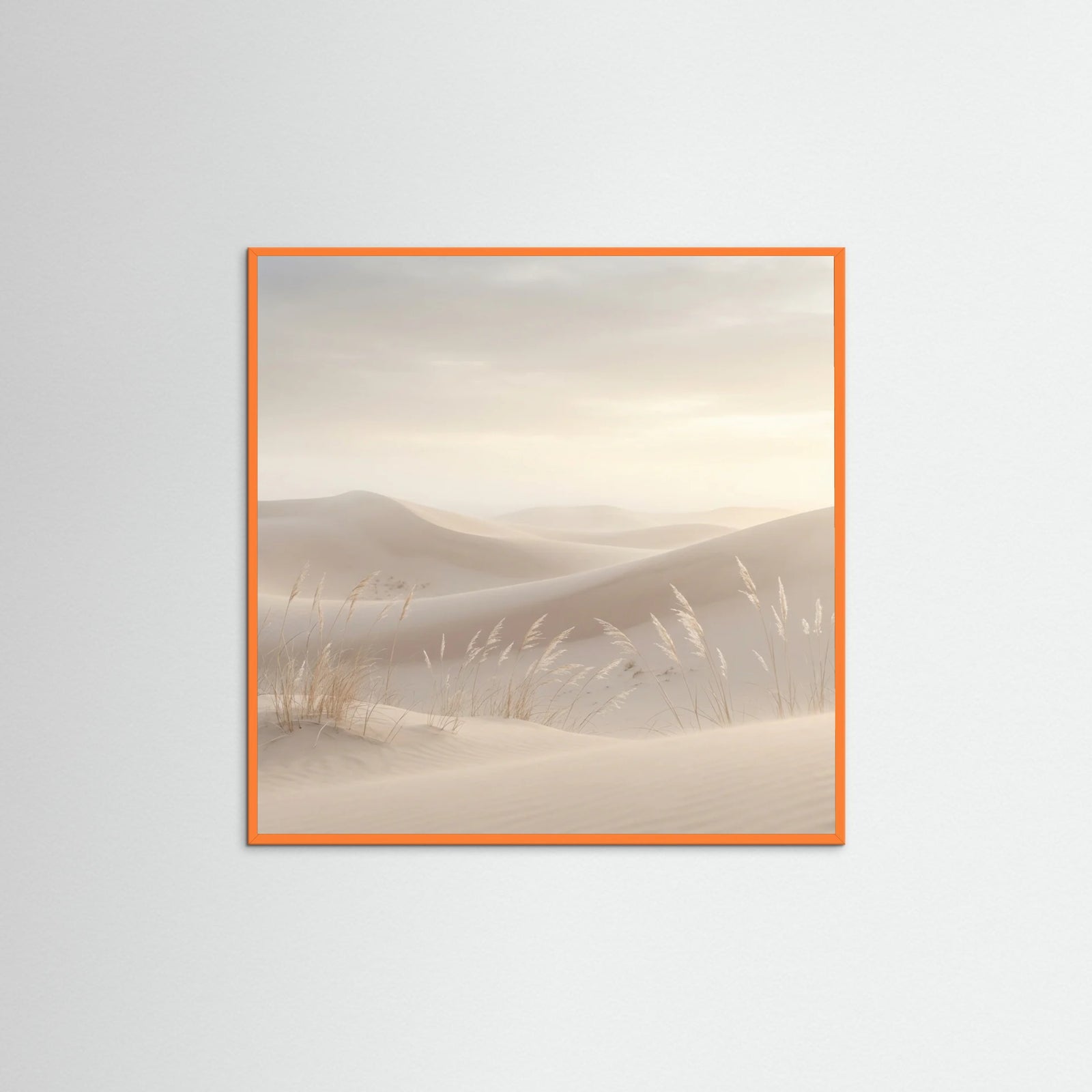 Orange Wood Square Serene Pampas