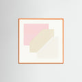 Orange Wood Square Soft Geometry