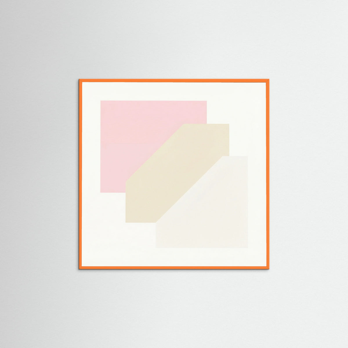 Orange Wood Square Soft Geometry
