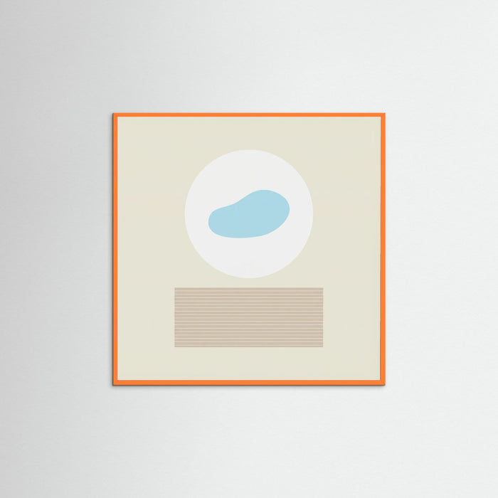 Orange Wood Square Soft Horizons