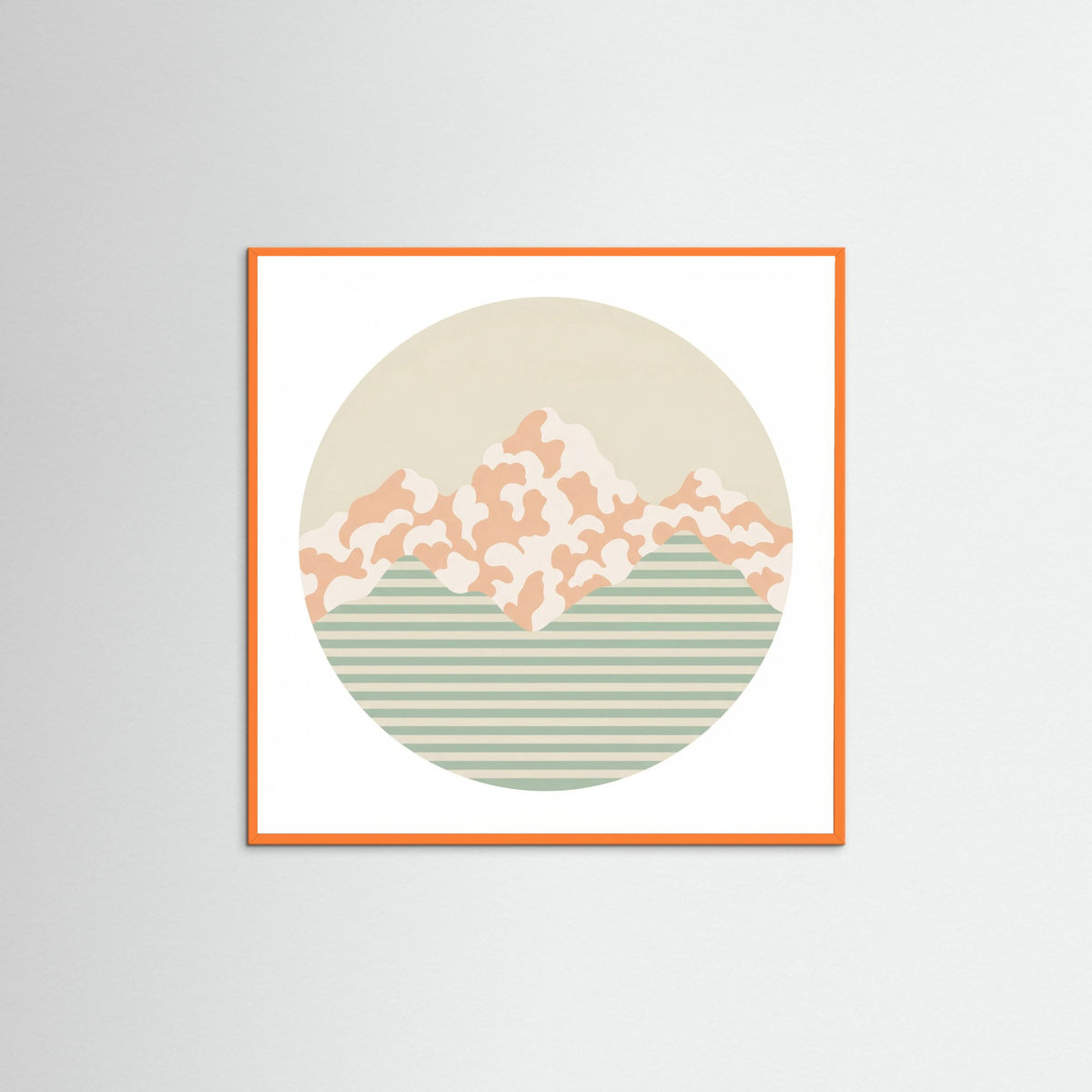 Orange Wood Square Soft Patterns