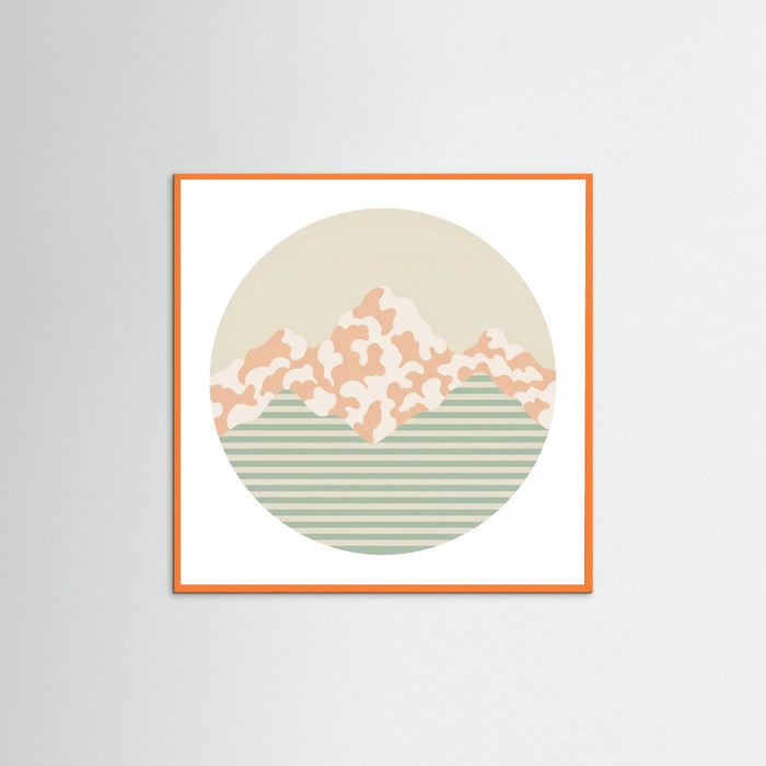 Orange Wood Square Soft Patterns