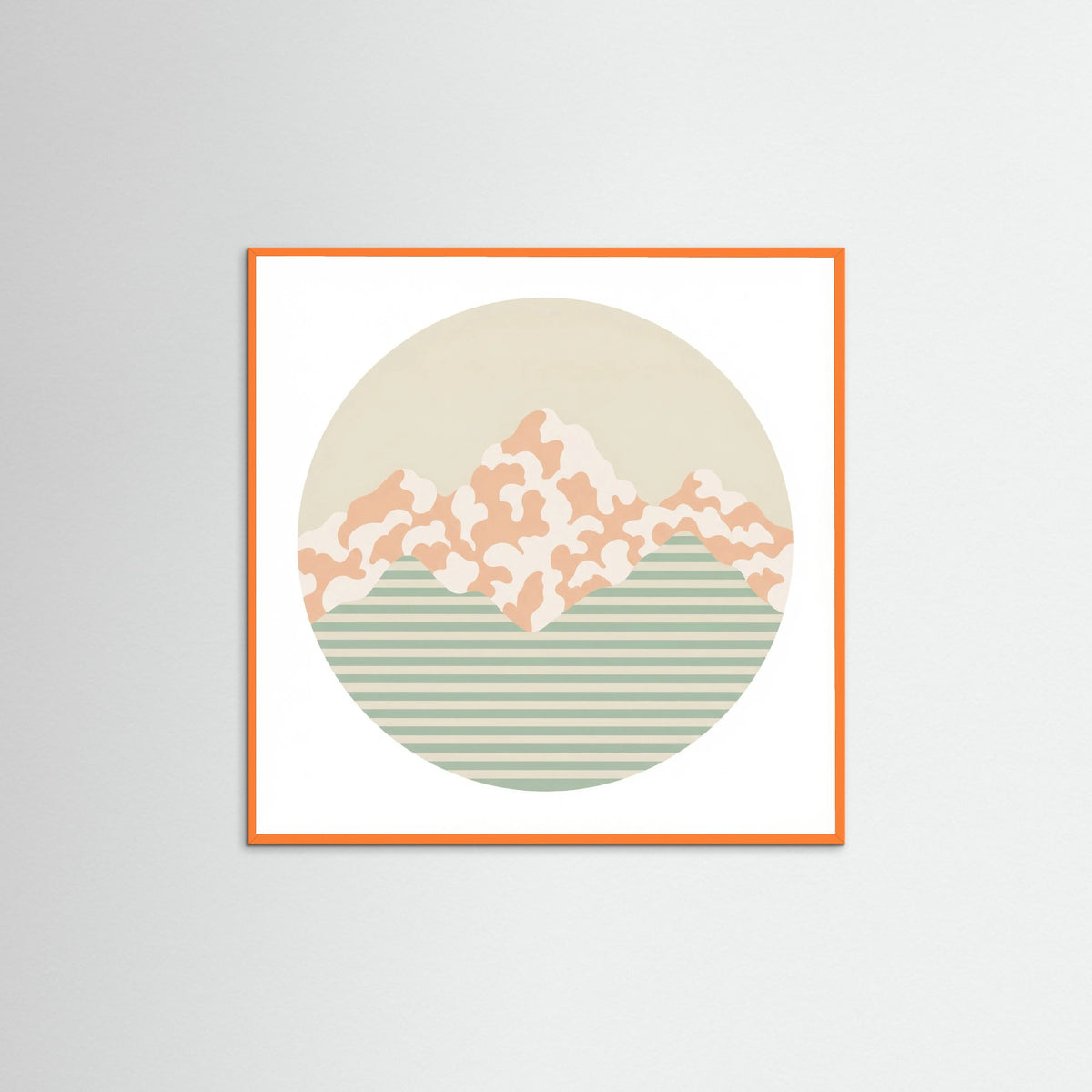 Orange Wood Square Soft Patterns