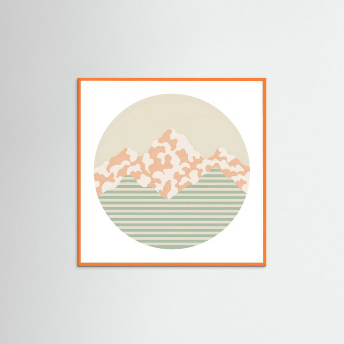 Orange Wood Square Soft Patterns