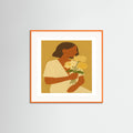 Orange Wood Square Soft frame