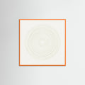 Orange Wood Square Subtle Rhythm