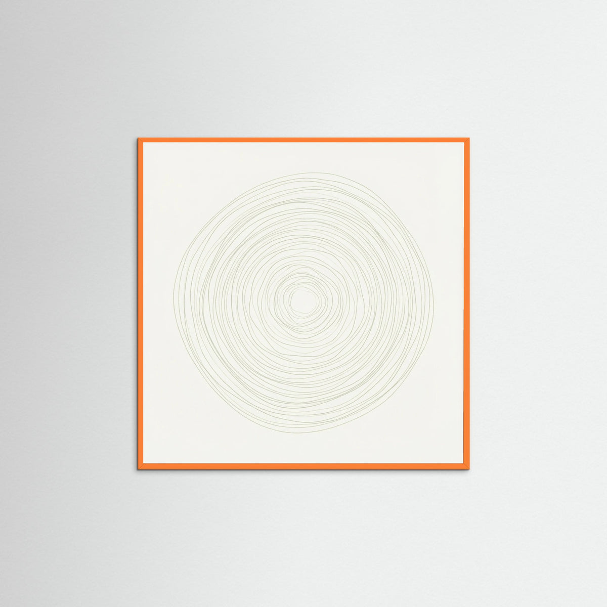 Orange Wood Square Subtle Rhythm