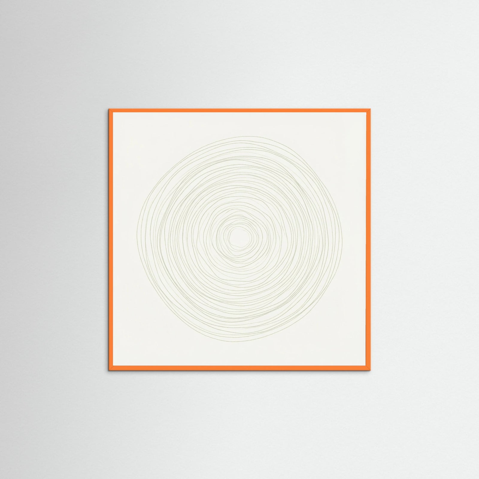 Orange Wood Square Subtle Rhythm