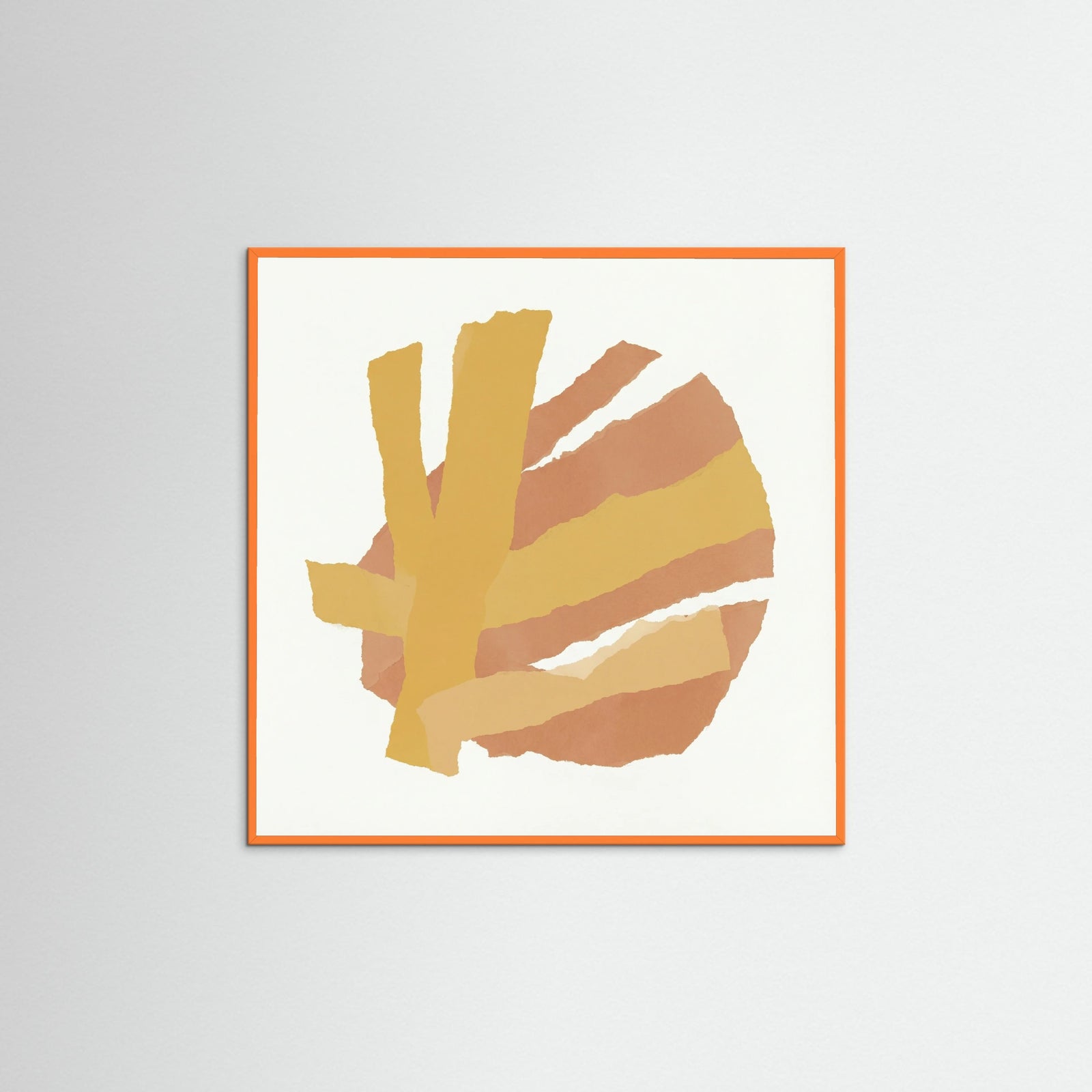 Orange Wood Square Sunshine Layers