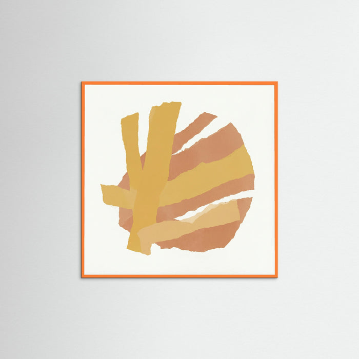 Orange Wood Square Sunshine Layers