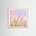Orange Wood Square Tropical Twilight