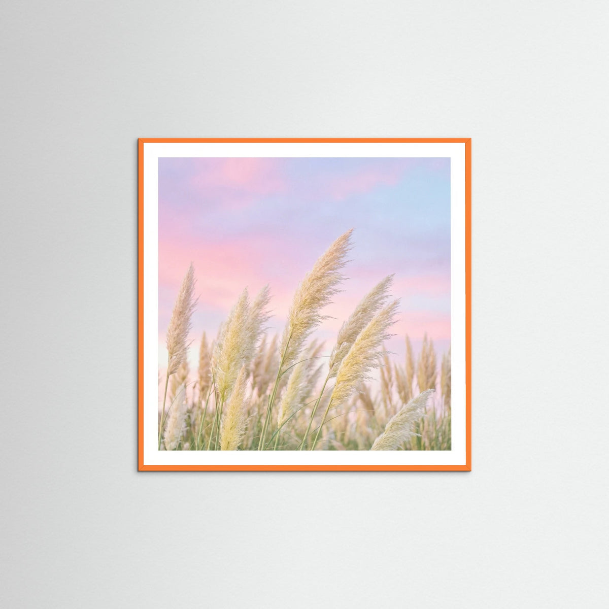 Orange Wood Square Tropical Twilight