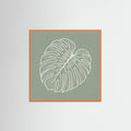 Orange Wood Square Verdant Outline