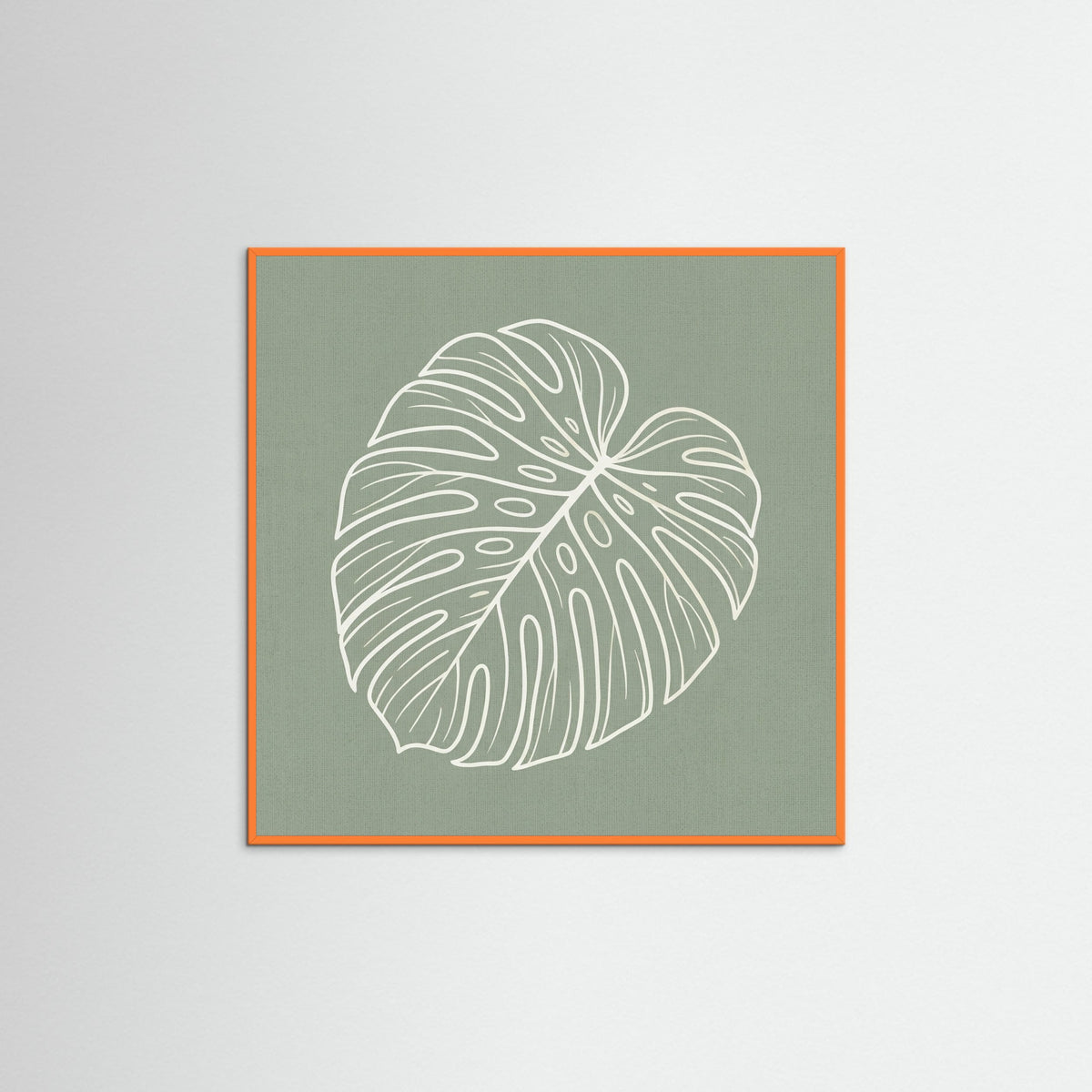 Orange Wood Square Verdant Outline