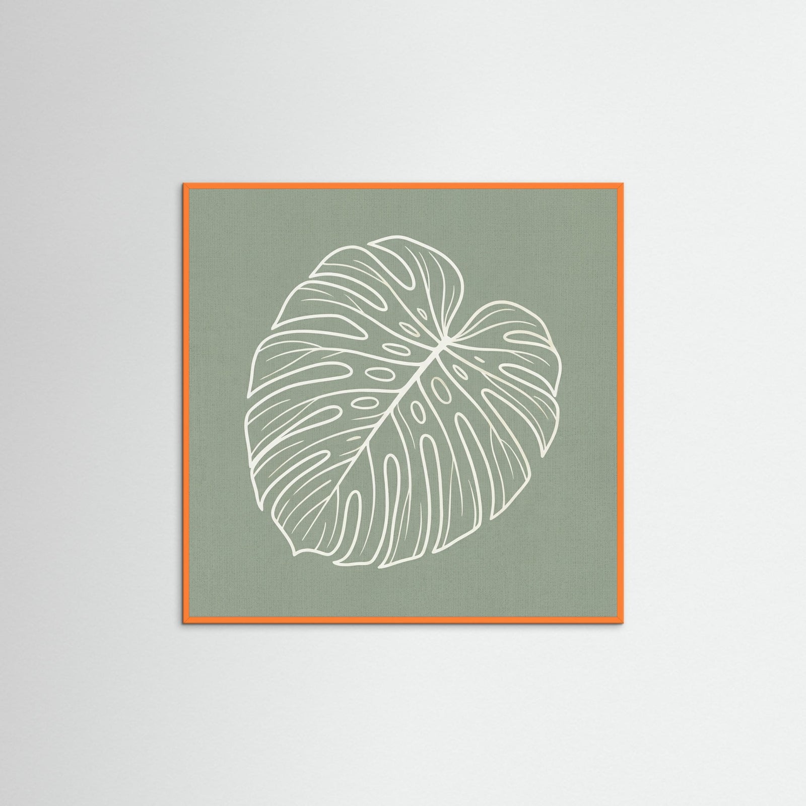 Orange Wood Square Verdant Outline