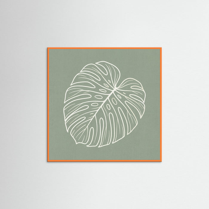 Orange Wood Square Verdant Outline