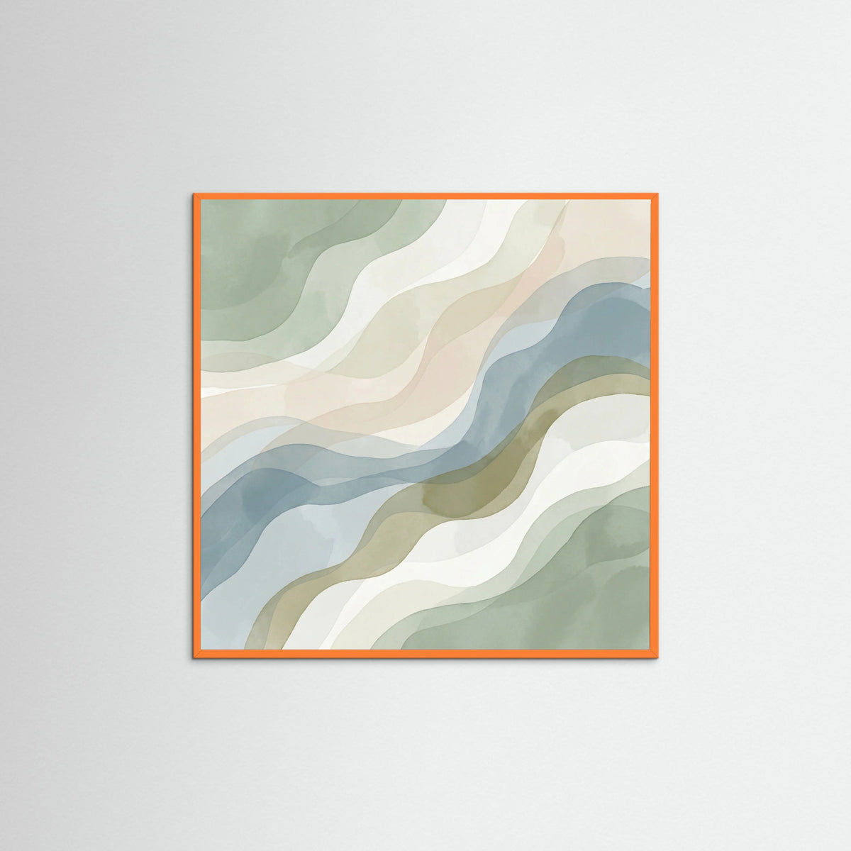 Orange Wood Square Verdant Planes